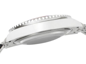 Side view of GMT-Master II Stainless Steel 'Bat Girl' (40mm), showcasing the bezel, case profile, and bracelet connection.
