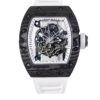 RM055 Bubba Watson White Dial Black Bezel White Rubber Strap (49mm)