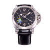 Luminor 1950 3 Days GMT 24h Automatic Acciaio Stainless Steel Case with Black Dial and Black Strap (44mm)