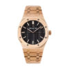 Royal Oak Pink Gold with Black Dial (41mm) - 15500