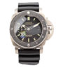 Luminor Submersible 1950 Amagnetic 3 Days Automatic 'Titanio' with Black Dial and Black Strap (47mm)