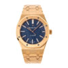 Royal Oak Pink Gold with Blue Dial (41mm) - 15400