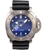Luminor Submersible 47 3 Days Automatic 'BMG-Tech' Titanium Case with Blue Dial and Black Strap (47mm)