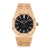 Royal Oak Pink Gold with Black Dial (41mm) - 15400