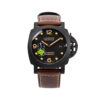 Luminor 1950 44 3 Days Automatic 'Carbotech' Titanium and Carbon Case with Black Dial and Brown Strap (44mm)