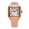 Santos Medium Rose Gold with White Dial (35mm)