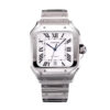 Santos Large Stainless Steel with White Dial (40mm)