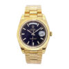 Day-Date 40 Yellow Gold 'President' with Black Motif Dial and Fluted Bezel