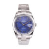 Datejust 41 Stainless Steel on Oyster with Silver Dial and Fluted Bezel (Roman Numerals)