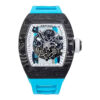 RM055 Bubba Watson White Dial Black Bezel Blue Rubber Strap (49mm)