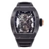 RM 52-01 Skull Black Dial Black / Rose Gold Bezel Black Rubber Strap Tourbillon (50mm)