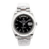 Day-Date 40 White Gold 'President' with Black Dial and Fluted Bezel