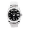 Day-Date 40 White Gold 'President' with Black Diamond Dial and Fluted Bezel