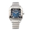 Santos Large Stainless Steel with Blue Dial (40mm)