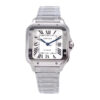 Santos Medium Stainless Steel with White Dial (35mm)