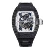 RM055 Bubba Watson White Dial Black Bezel Black Rubber Strap (49mm)