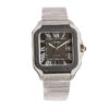 Santos Large Stainless Steel with Grey Dial and Grey Bezel (40mm)