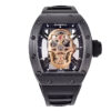 RM 52-01 Skull Black Dial Black Bezel Black Rubber Strap Tourbillon (50mm)