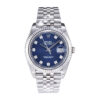 Datejust 41 Stainless Steel on Jubilee with Diamond Blue Dial and Fluted Bezel