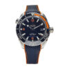 Seamaster Planet Ocean 600 with Blue Dial on Rubber Strap (43.5mm)