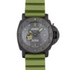 Luminor Submersible 47 Marina Militare Carbotech 'Comsubin' Forged Carbon Case and Bezel, Carbon Dial and OD Green Strap (47mm)