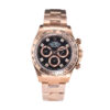 Cosmograph Daytona Rose Gold with Diamond Black Dial