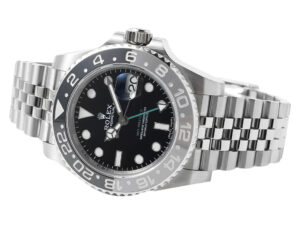 GMT-Master II Stainless Steel 'Bruce Wayne' on Jubilee bracelet (40mm) with black dial and blue-black ceramic bezel.