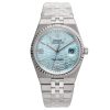 Land Dweller 40 Platinum Ice Blue Dial Flat Jubilee